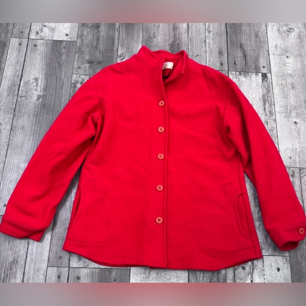 Vintage Pendleton Blazer Red - Woman's Size 14 100% Virgin Wool FLAWS